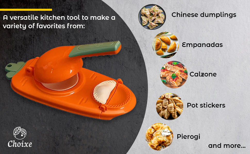 Dual-Use Dough Shaper: Dumpling & Empanada Tool