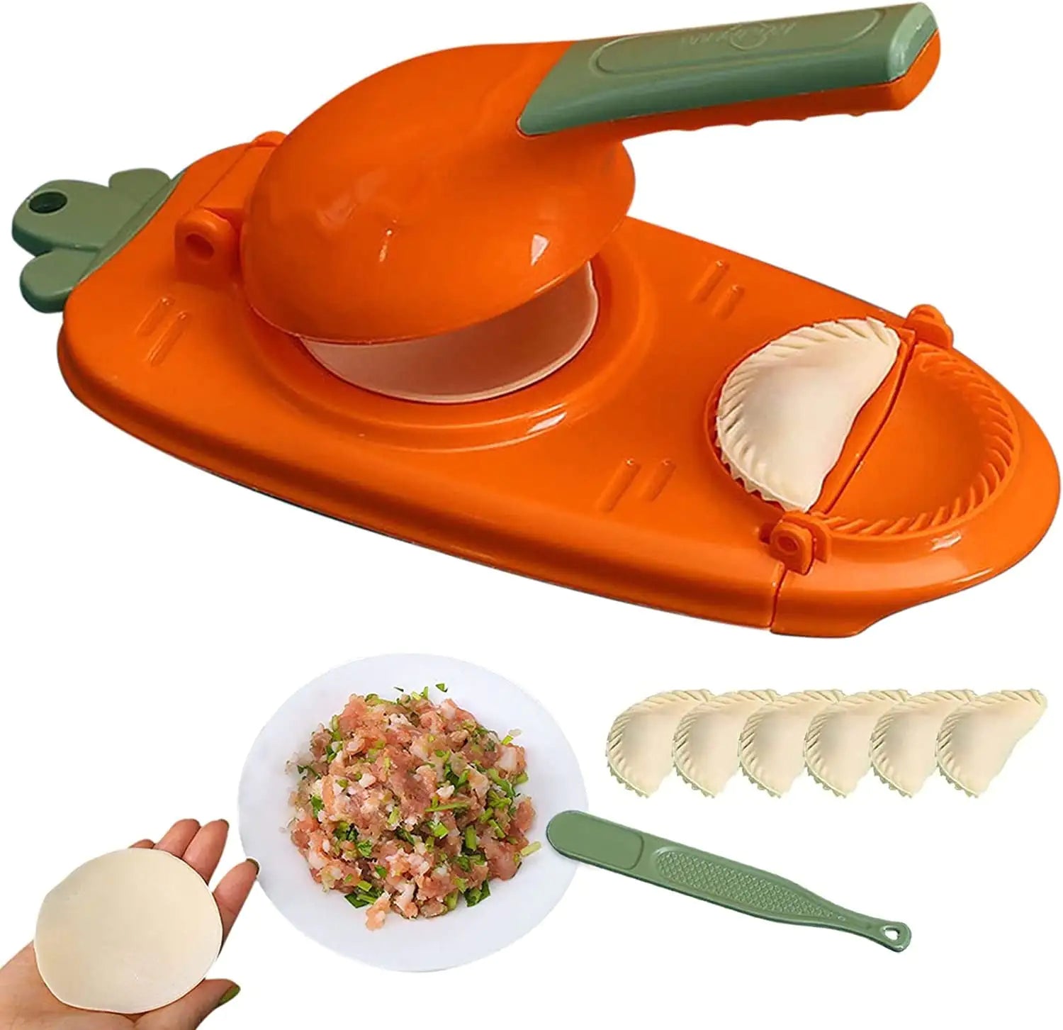 Dual-Use Dough Shaper: Dumpling & Empanada Tool