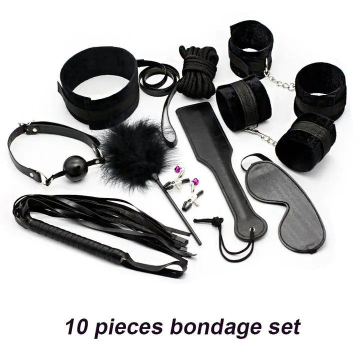 10-Piece Plush Strap Teasing Toy Set