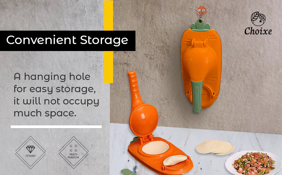 Dual-Use Dough Shaper: Dumpling & Empanada Tool